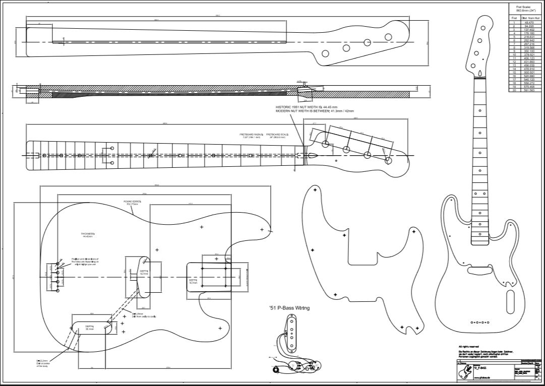 Размеры электрогитары. Fender Precision Bass чертежи. Fender Jazz Bass чертеж. Чертеж грифа Fender Precision Bass. Чертеж бас гитары Fender Jazz Bass.